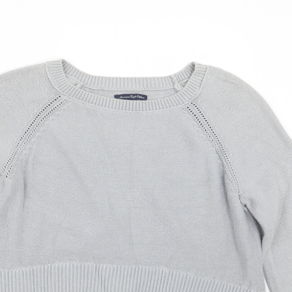 American Eagle Outfitters Womens Grey  Knit Pullover Jumper Size S