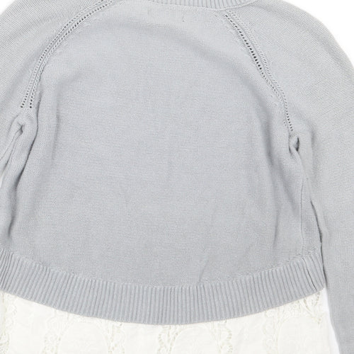 American Eagle Outfitters Womens Grey  Knit Pullover Jumper Size S