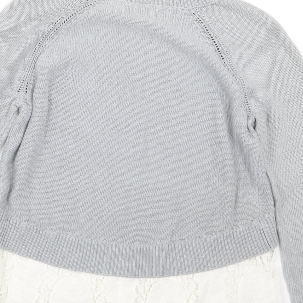 American Eagle Outfitters Womens Grey  Knit Pullover Jumper Size S