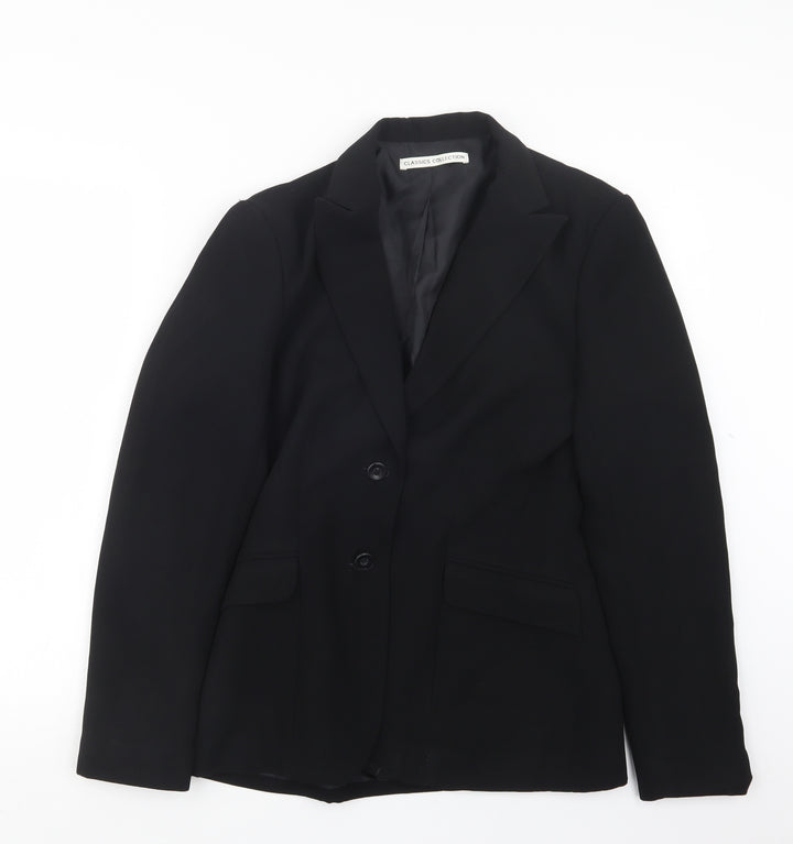 St Bernard Womens Black Jacket Blazer Size 10