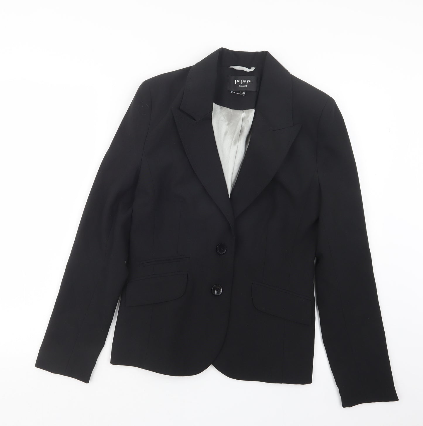 Papaya Womens Black   Jacket Blazer Size 10