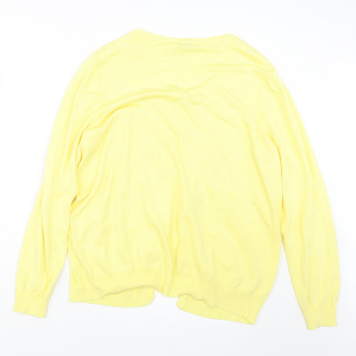 George Womens Yellow  Knit Cardigan Jumper Size 20