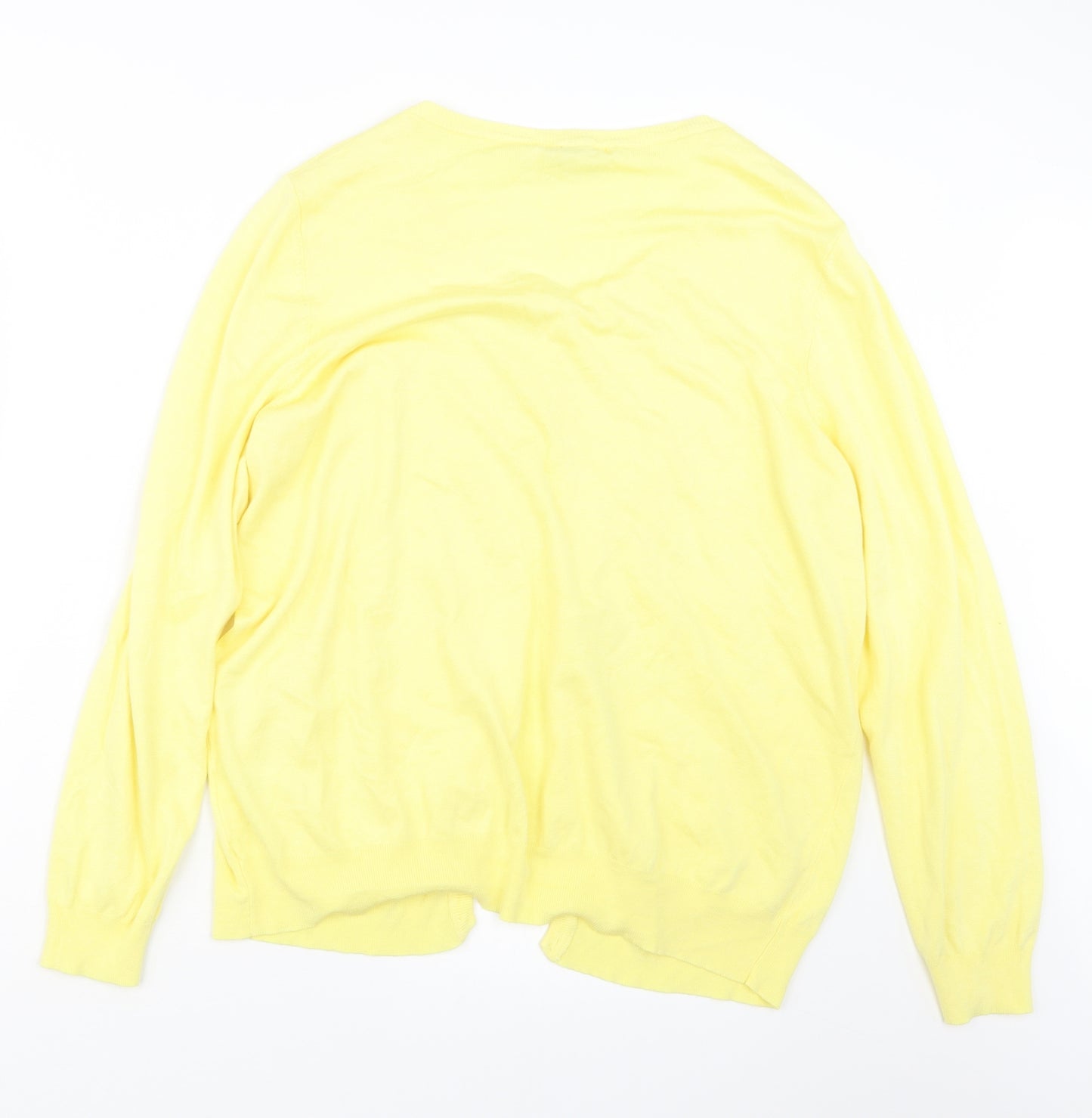 George Womens Yellow  Knit Cardigan Jumper Size 20