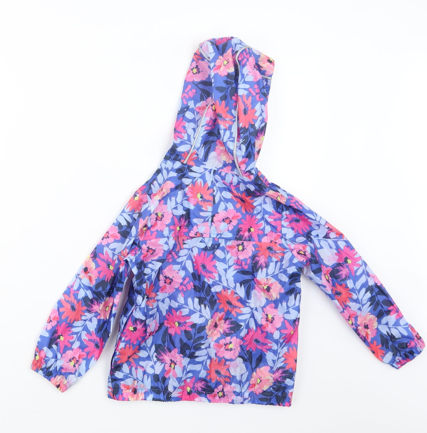Joules Girls Purple Geometric  Jacket  Size 3 Years