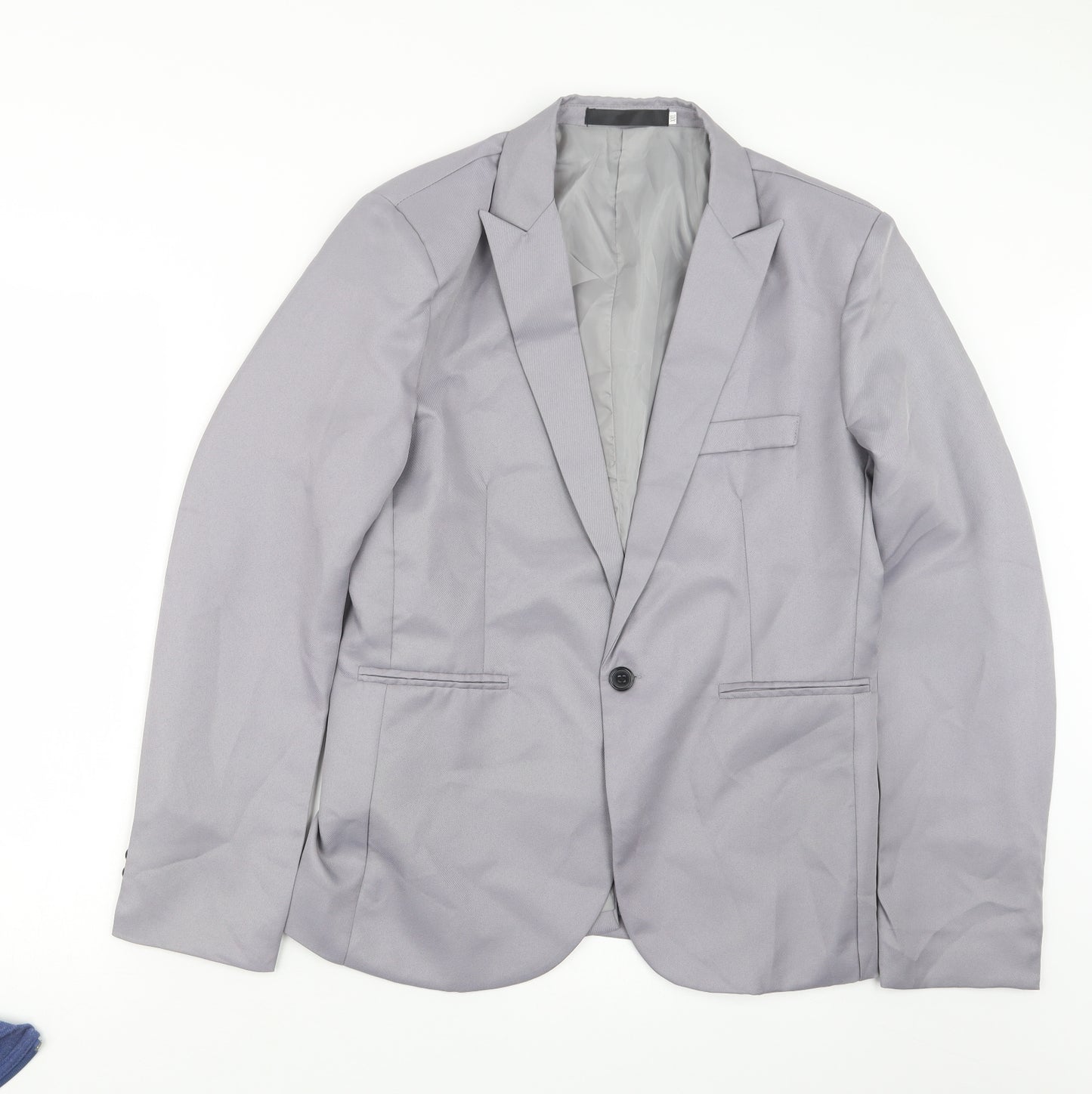 Preworn Mens Grey   Jacket Suit Jacket Size 34