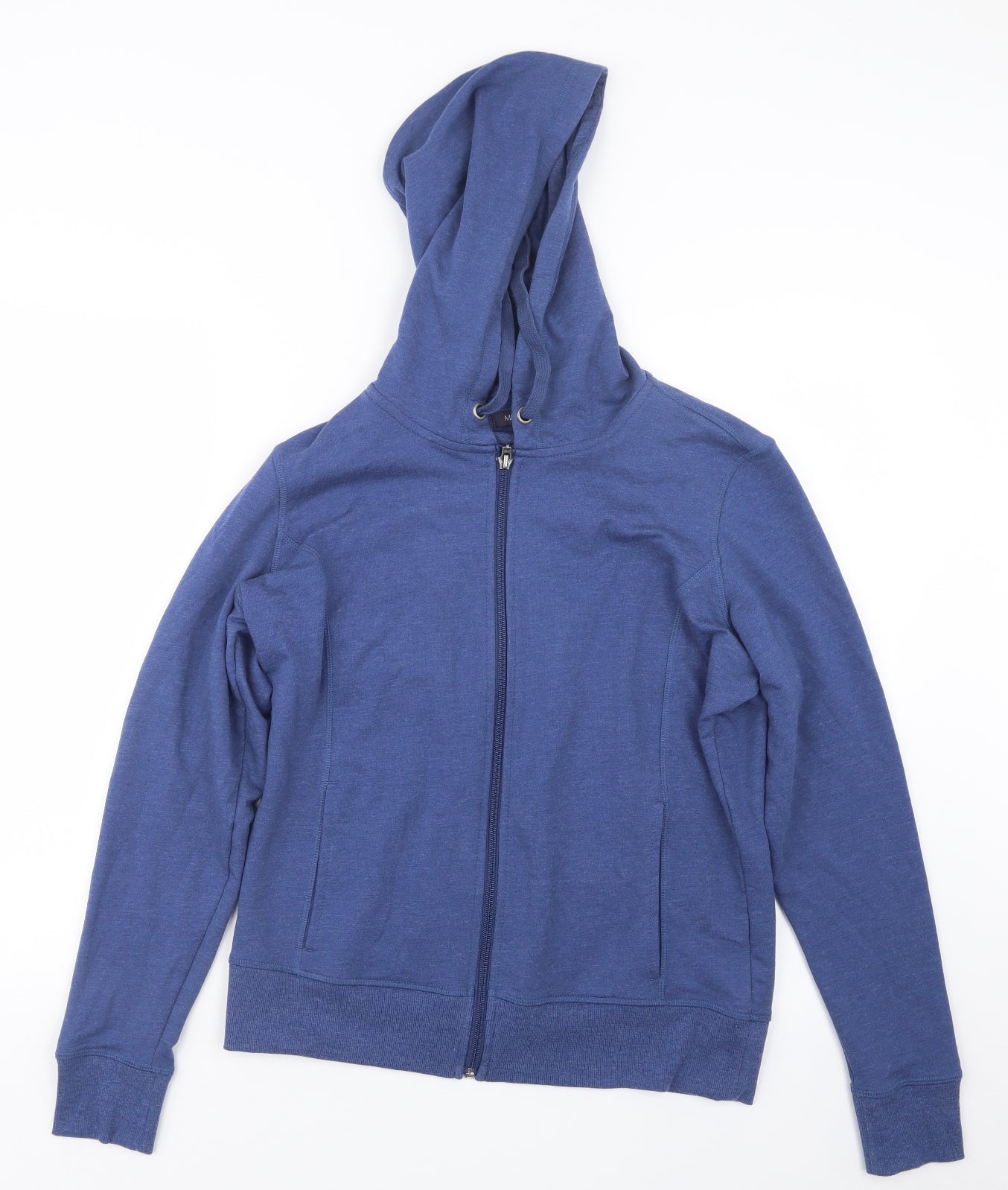 Marks and Spencer Womens Blue   Full Zip Hoodie Size 14