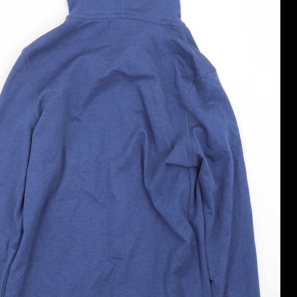 Marks and Spencer Womens Blue   Full Zip Hoodie Size 14