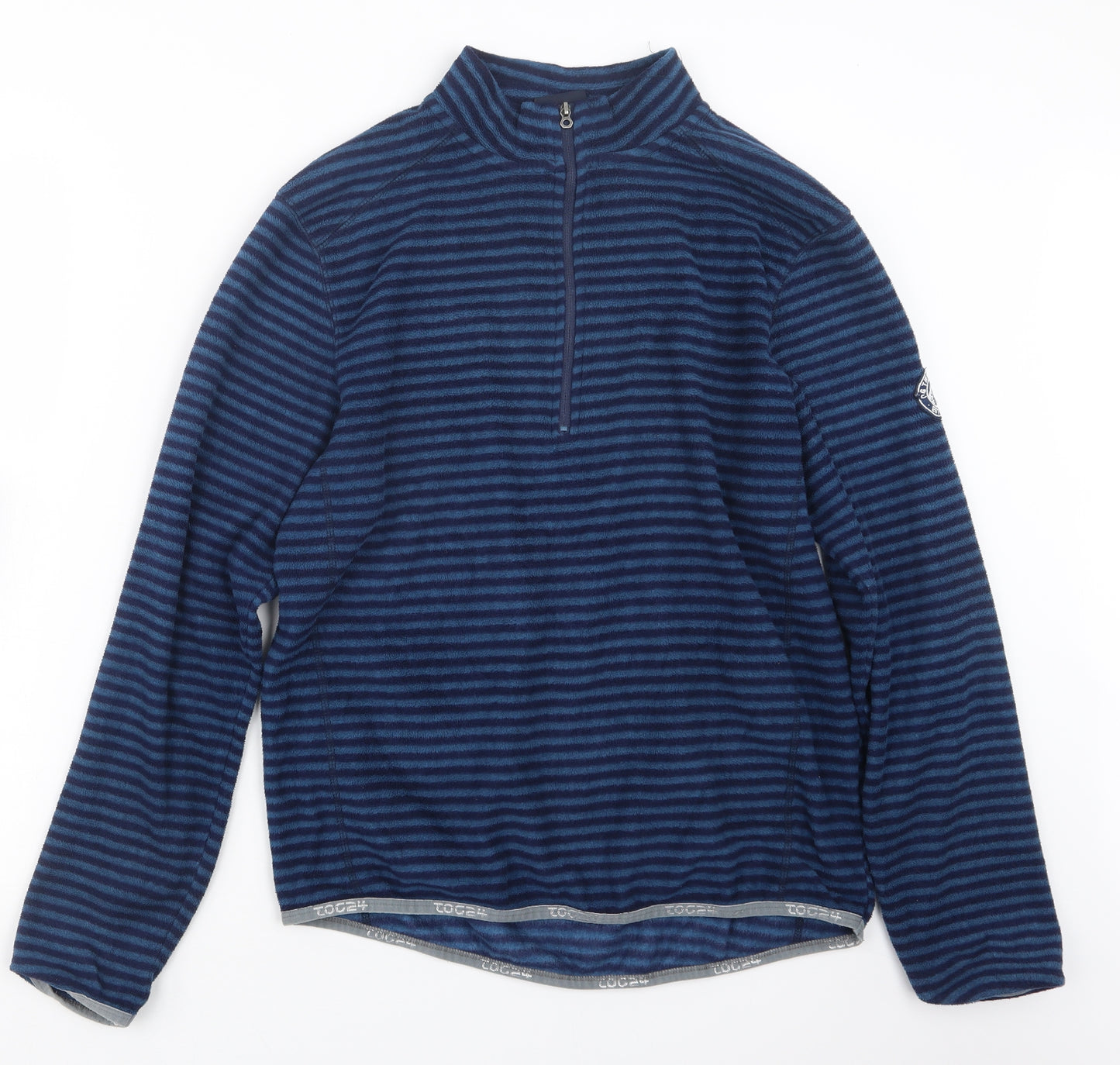 TOG 24 Mens Blue Striped  Pullover Sweatshirt Size S
