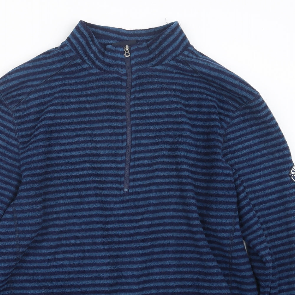 TOG 24 Mens Blue Striped  Pullover Sweatshirt Size S