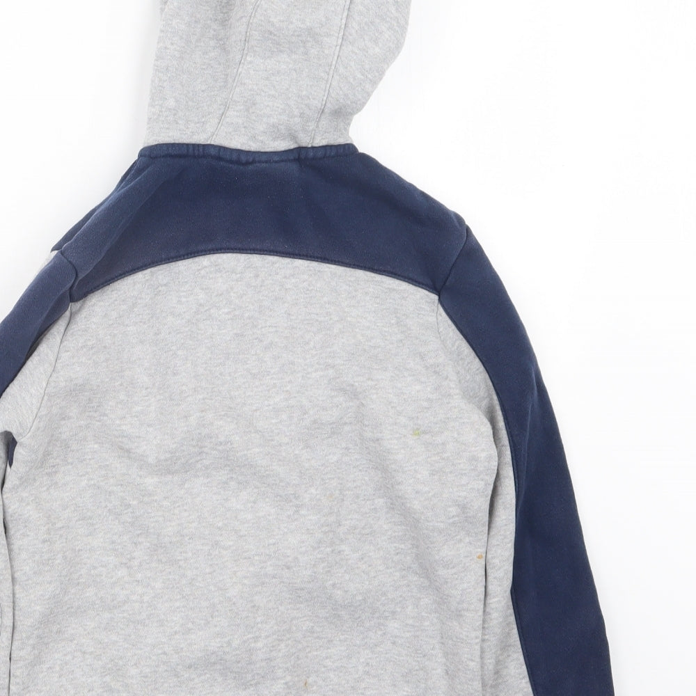 adidas Boys Grey   Full Zip Hoodie Size 7-8 Years