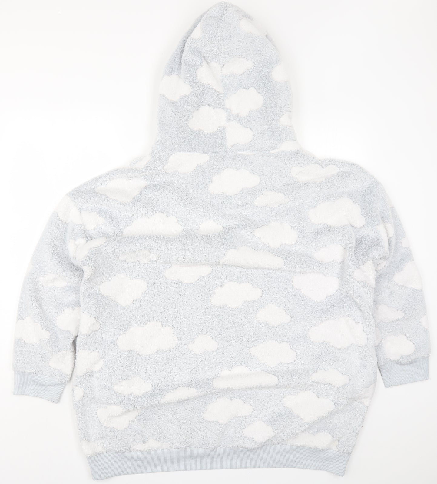 Preworn Womens Grey Solid  Top Pyjama Top Size XL  - Clouds