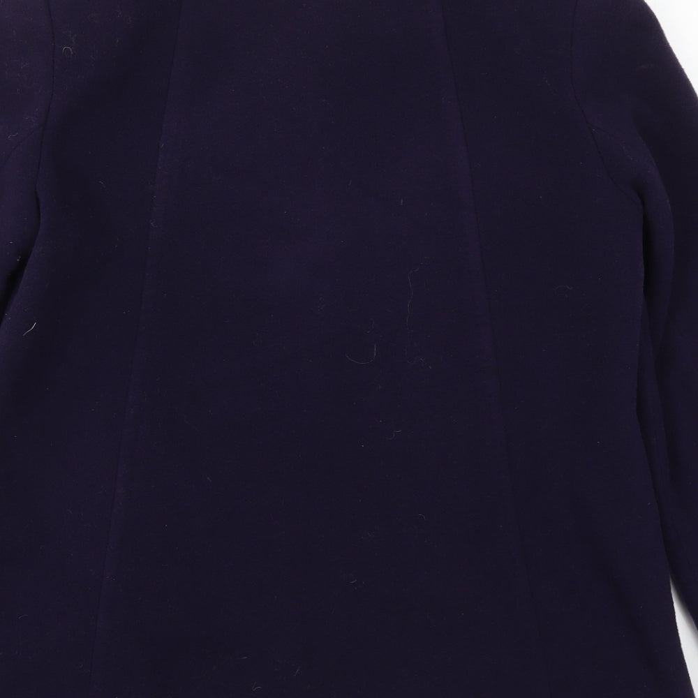 Eastex Womens Purple   Pea Coat Coat Size 10