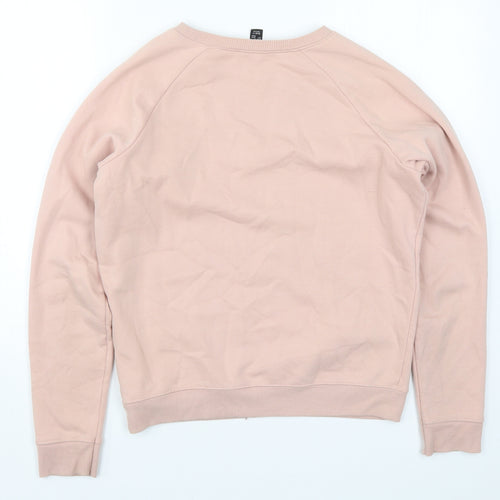 New Look Womens Pink   Pullover Sweatshirt Size 10  - Love