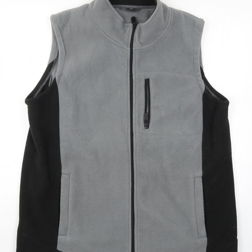 Cotton Traders Mens Grey  Fleece Gilet Jacket Size XL