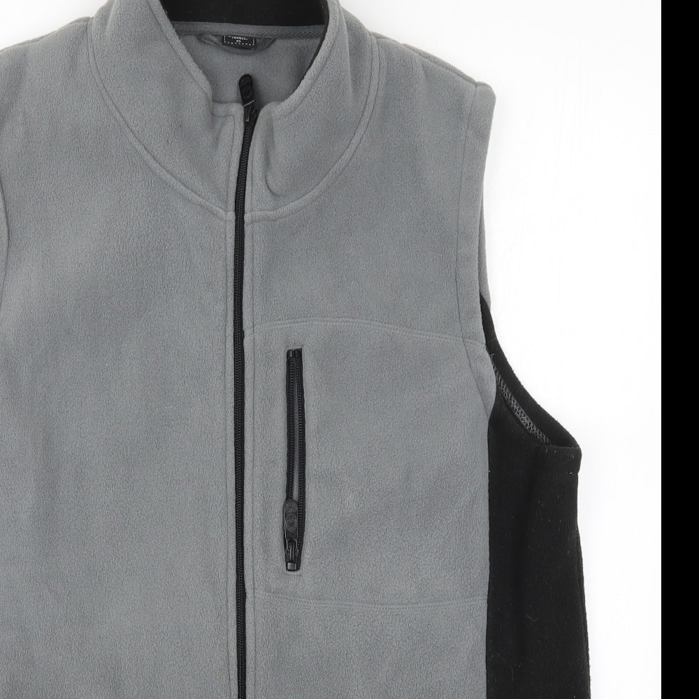 Cotton Traders Mens Grey  Fleece Gilet Jacket Size XL