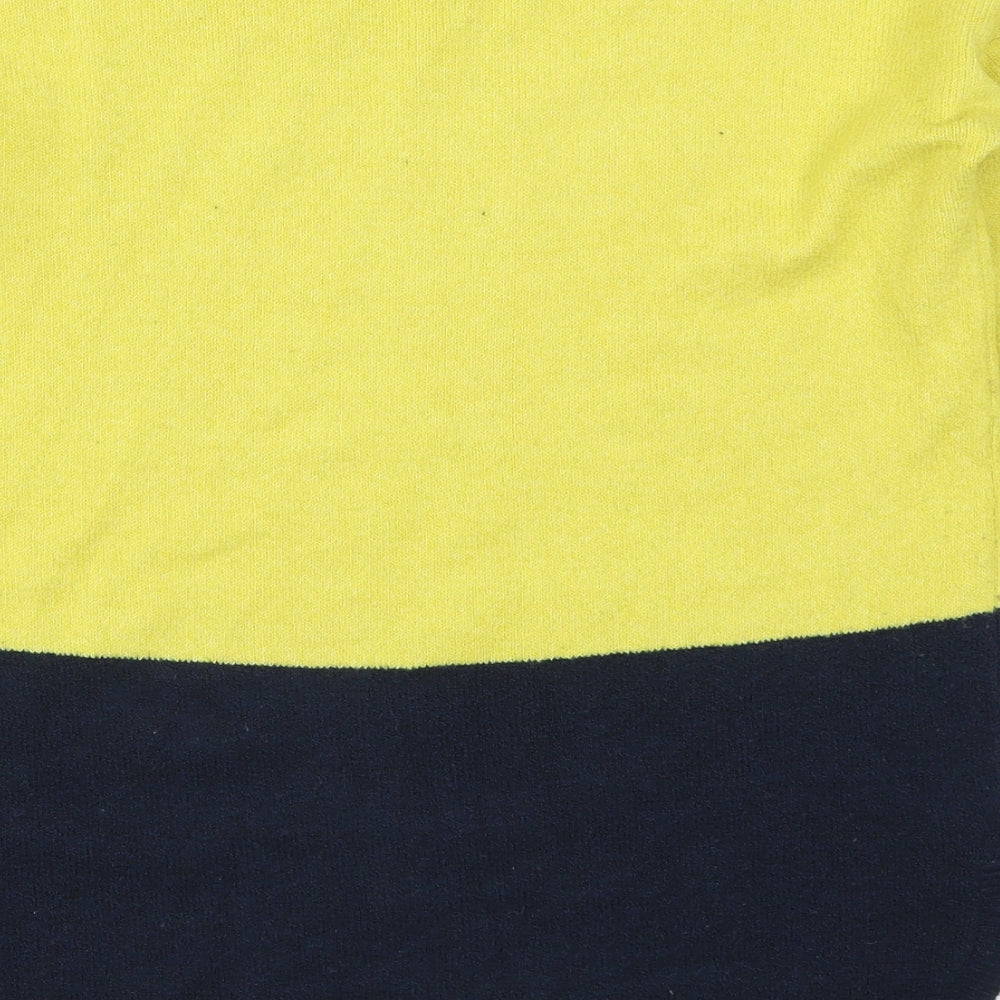 Rachel Zoe Womens Yellow  Knit Pullover Jumper Size 12  - Colour Block