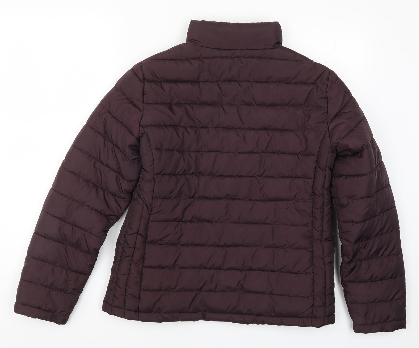 Pep&Co Womens Purple   Quilted Coat Size 12  - Burgundy