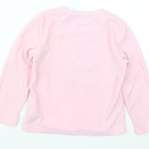 Preworn Girls Pink Solid  Top Pyjama Top Size 6-7 Years  - Cinderella
