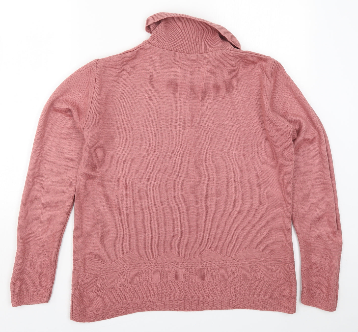 Damart Womens Pink  Knit Pullover Jumper Size 14