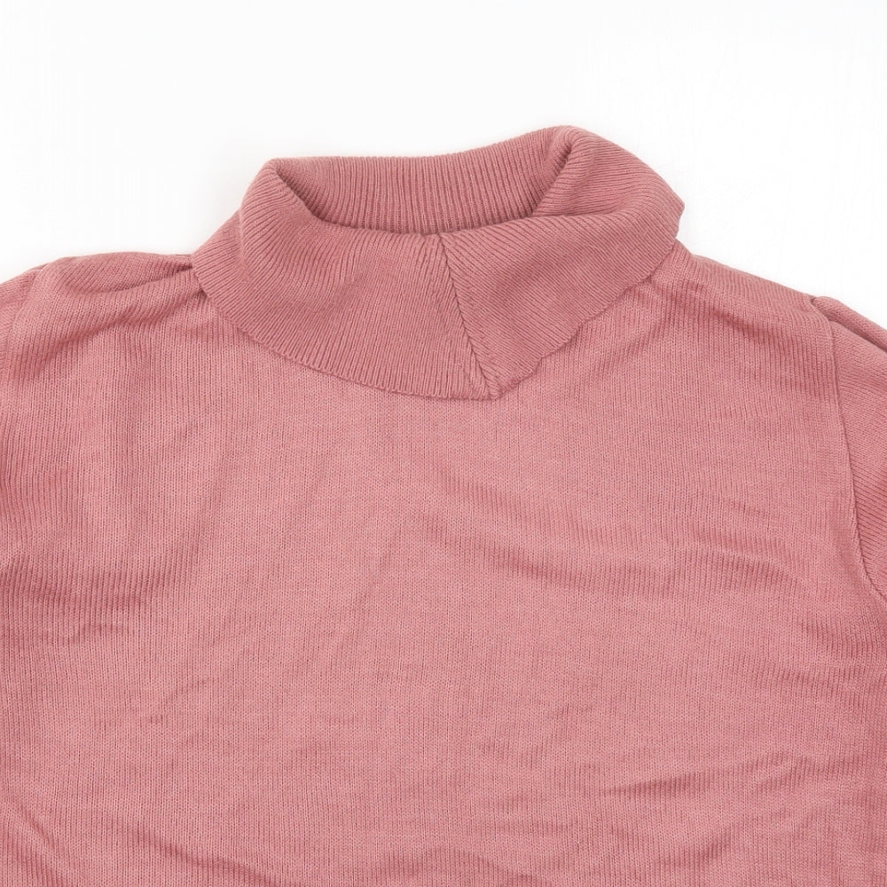 Damart Womens Pink  Knit Pullover Jumper Size 14