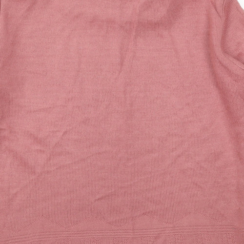 Damart Womens Pink  Knit Pullover Jumper Size 14