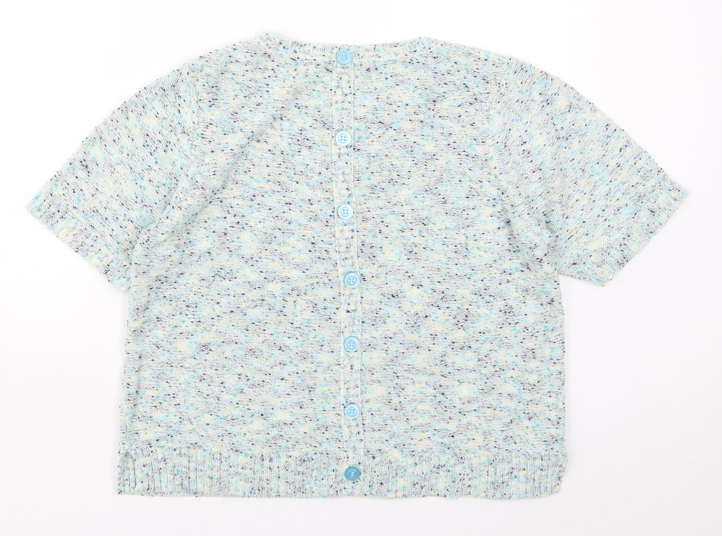M&Co Womens Blue  Knit Pullover Jumper Size 18