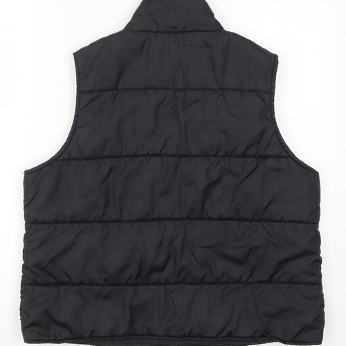 Preworn Womens Black   Gilet Coat Size 16