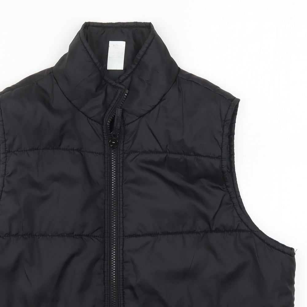 Preworn Womens Black   Gilet Coat Size 16