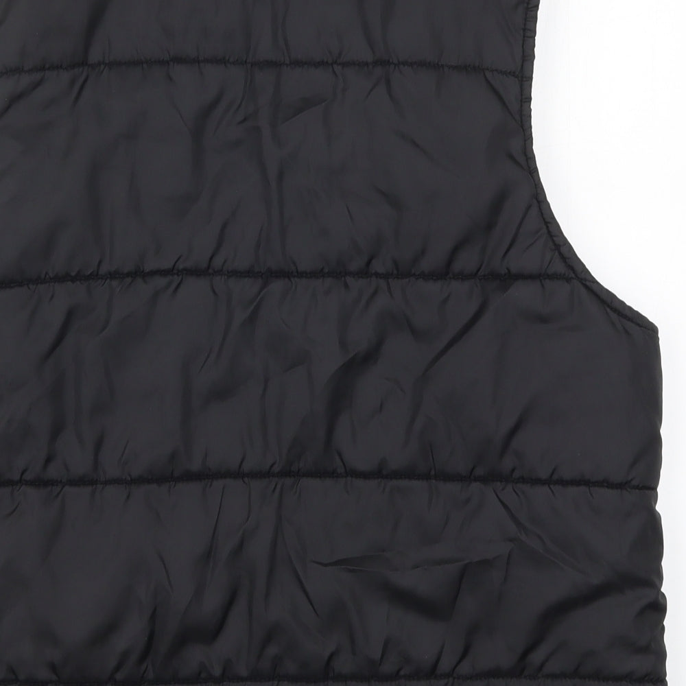 Preworn Womens Black   Gilet Coat Size 16