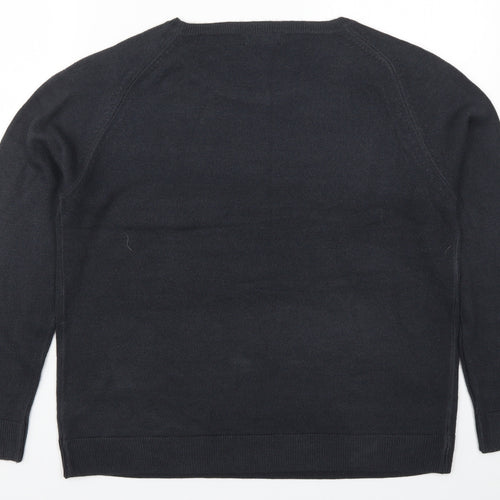 Preworn Womens Grey  Knit Pullover Jumper Size 14
