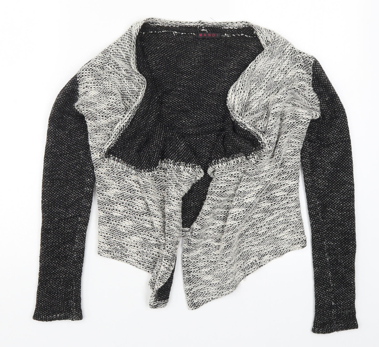 Mandi Womens Grey  Knit Cardigan Jumper Size 8