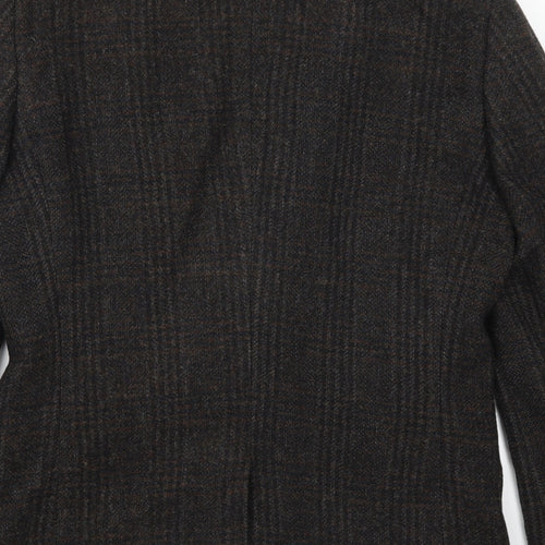 NEXT Mens Brown Check  Jacket Suit Jacket Size 40