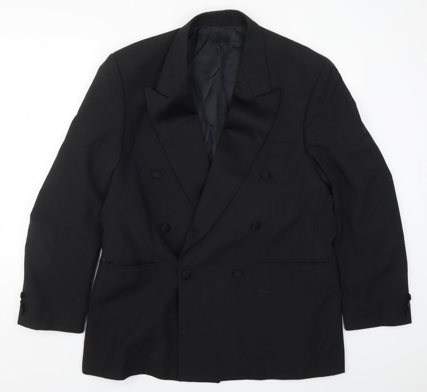 Preworn Mens Black   Jacket Suit Jacket Size 42