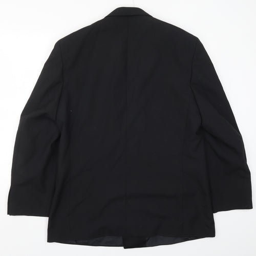Preworn Mens Black   Jacket Suit Jacket Size 42
