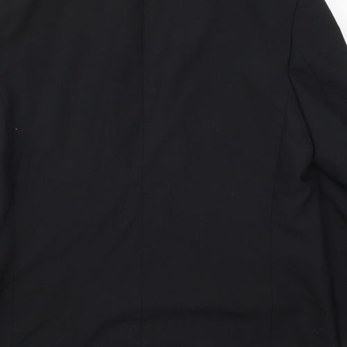 Preworn Mens Black   Jacket Suit Jacket Size 42