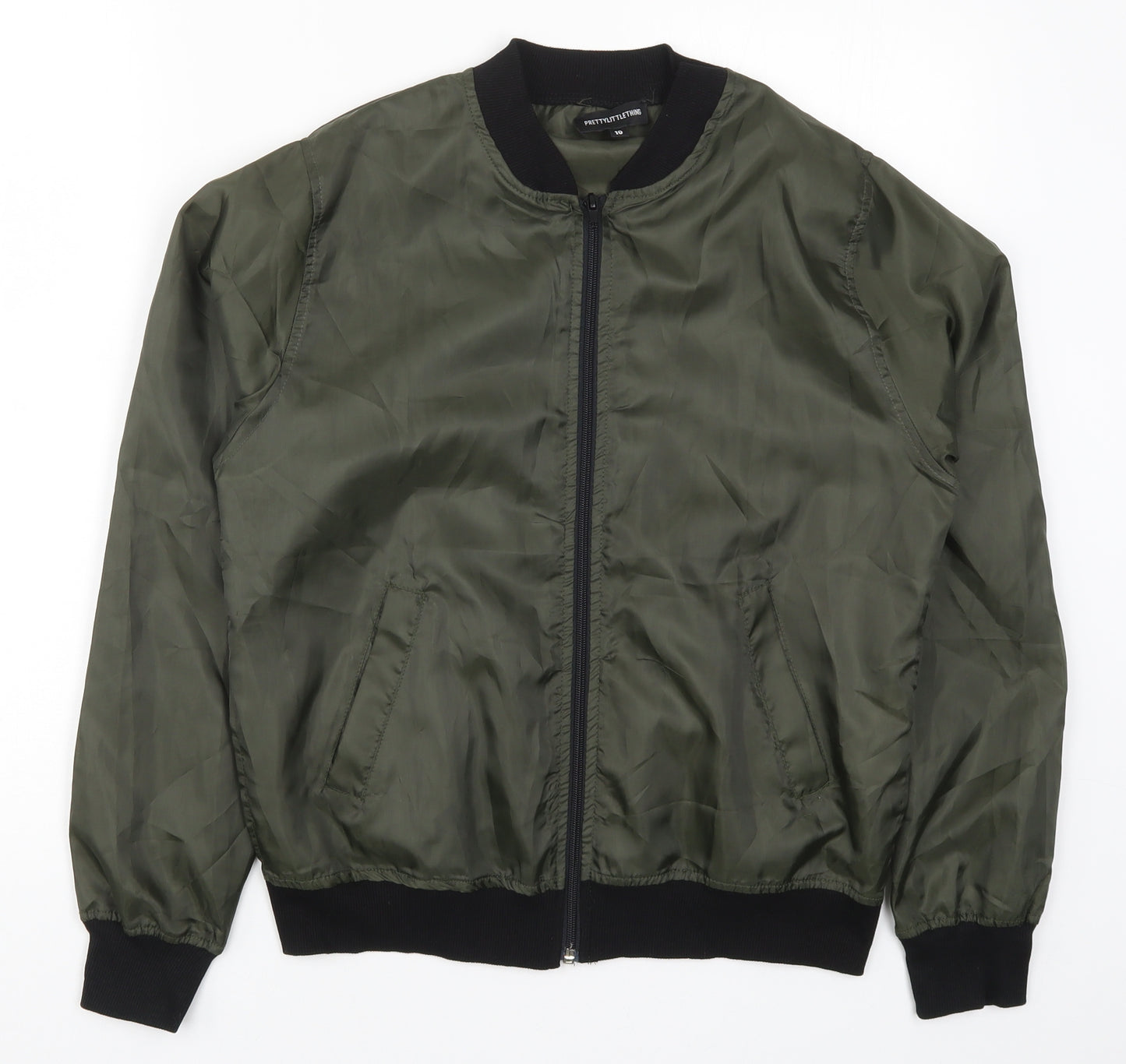 PRETTYLITTLETHING Womens Green   Jacket  Size 10