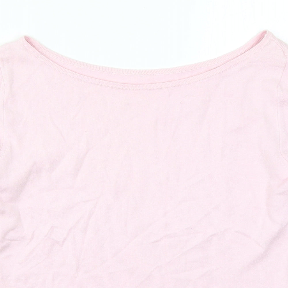 Marks and Spencer Womens Pink   Basic T-Shirt Size 12