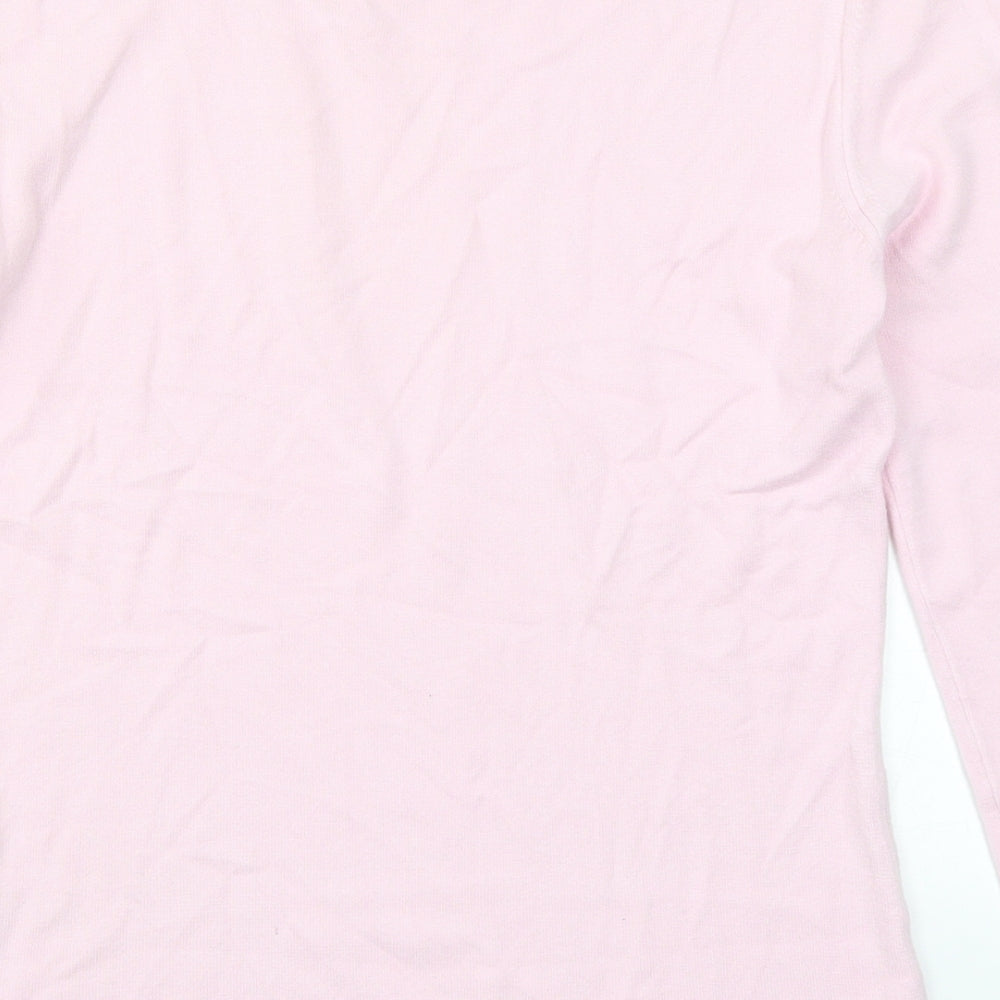 Marks and Spencer Womens Pink   Basic T-Shirt Size 12