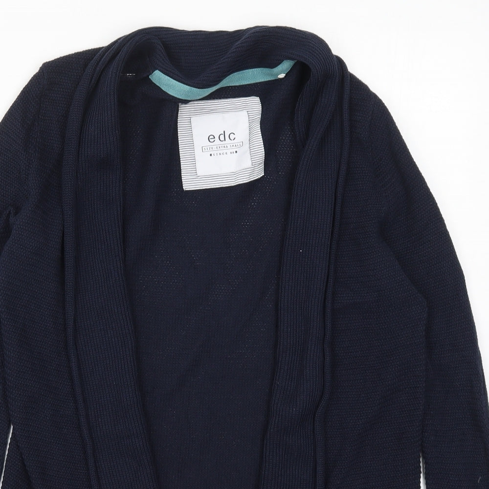 ECS Womens Blue  Knit Cardigan Jumper Size XS