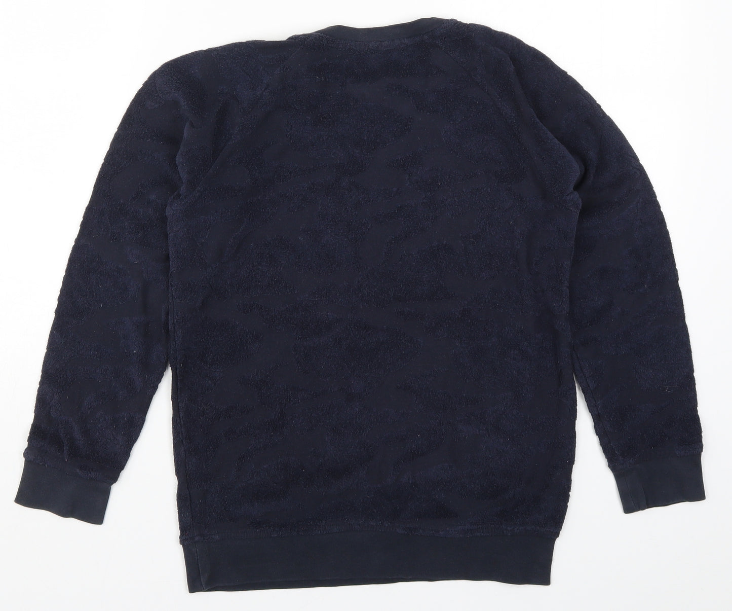 Matalan Boys Blue Camouflage  Pullover Sweatshirt Size 11 Years