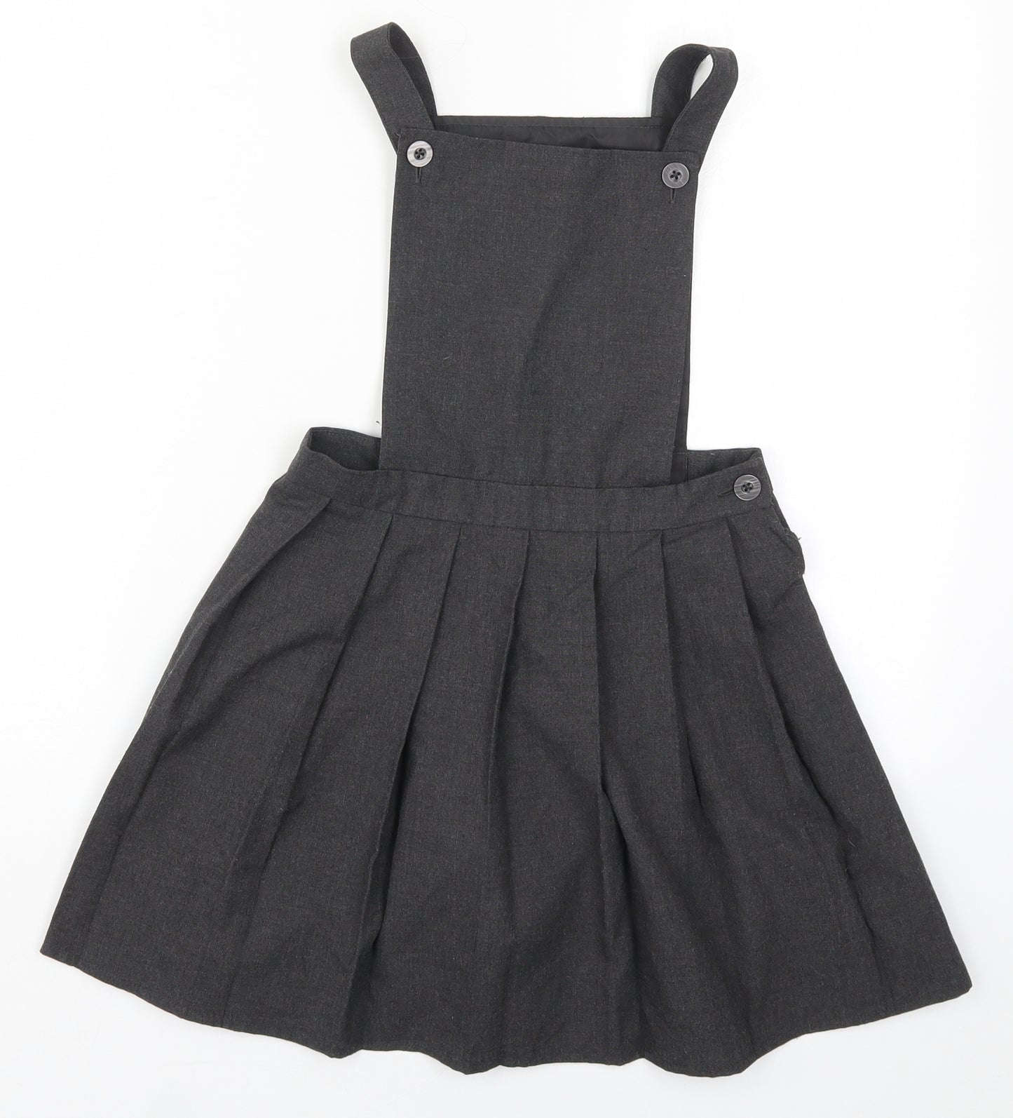 George Girls Grey   Pinafore/Dungaree Dress  Size 7-8 Years