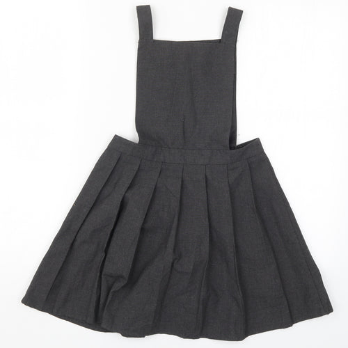 George Girls Grey   Pinafore/Dungaree Dress  Size 7-8 Years