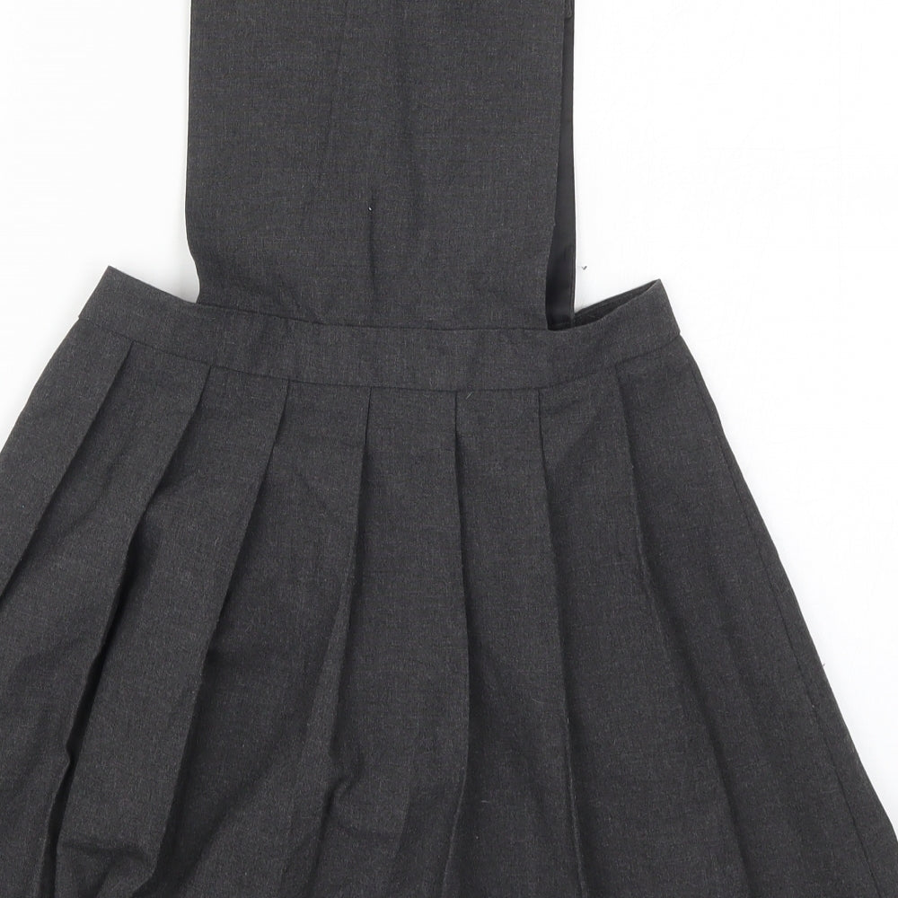 George Girls Grey   Pinafore/Dungaree Dress  Size 7-8 Years