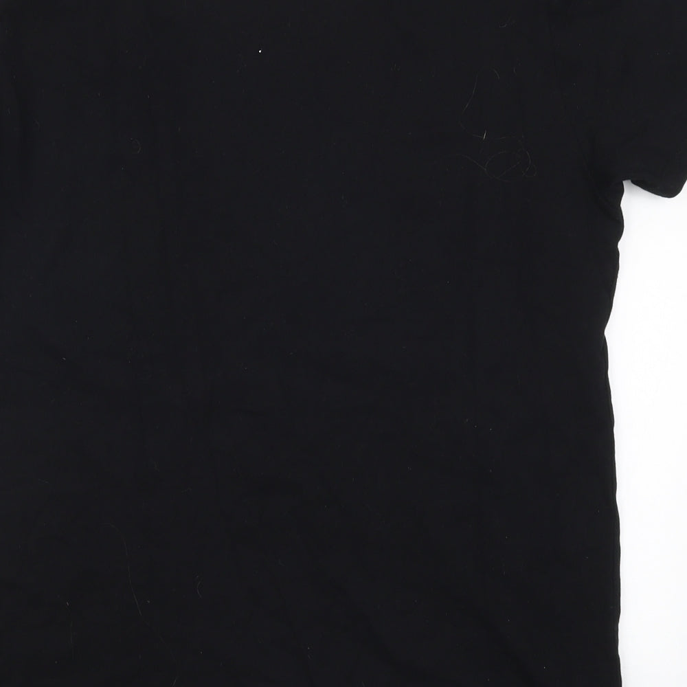 Primark Mens Black    T-Shirt Size L  - Pride Hearts