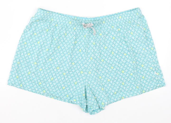 Jane & Bleecker Womens Blue Geometric Sailor Shorts Size L - Pyjama Shorts