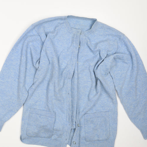 Preworn Womens Blue   Cardigan Jumper Size 18