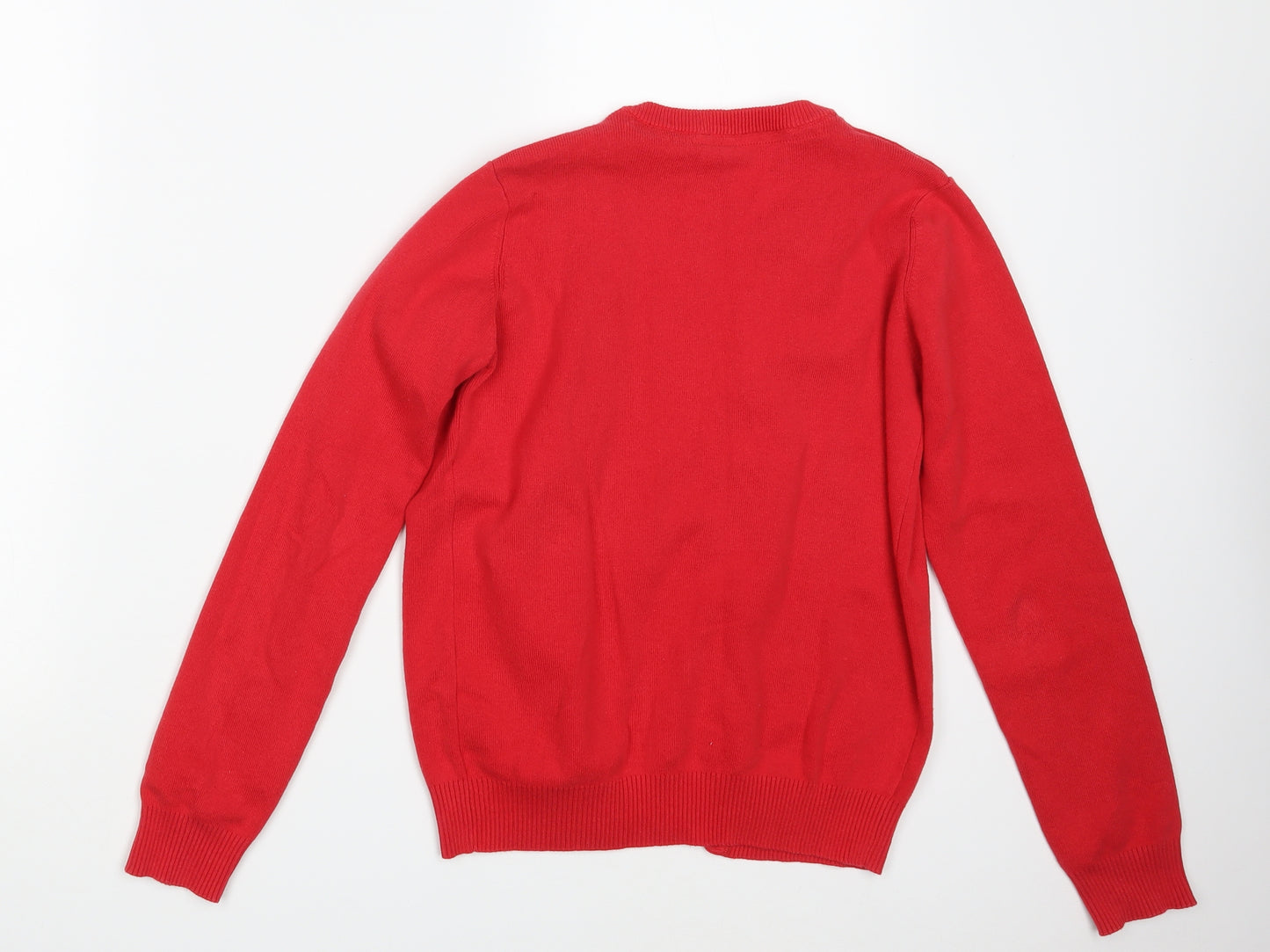 Nutmeg Girls Red   Cardigan Jumper Size 12-13 Years