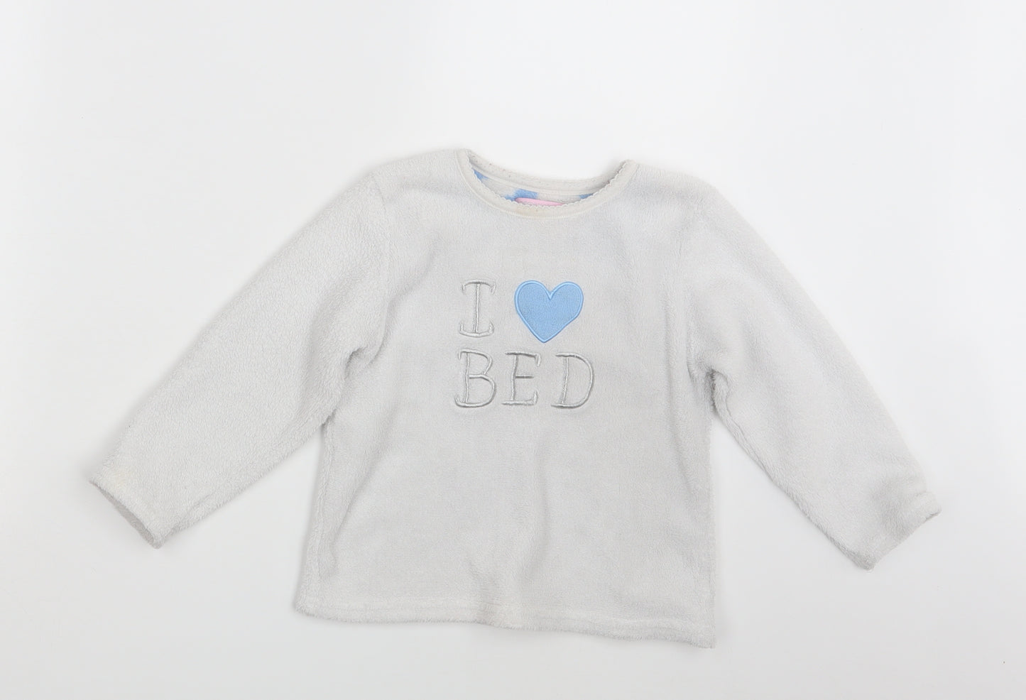 Young Dimension Girls White   Pullover Jumper Size 4-5 Years  - I love Bed