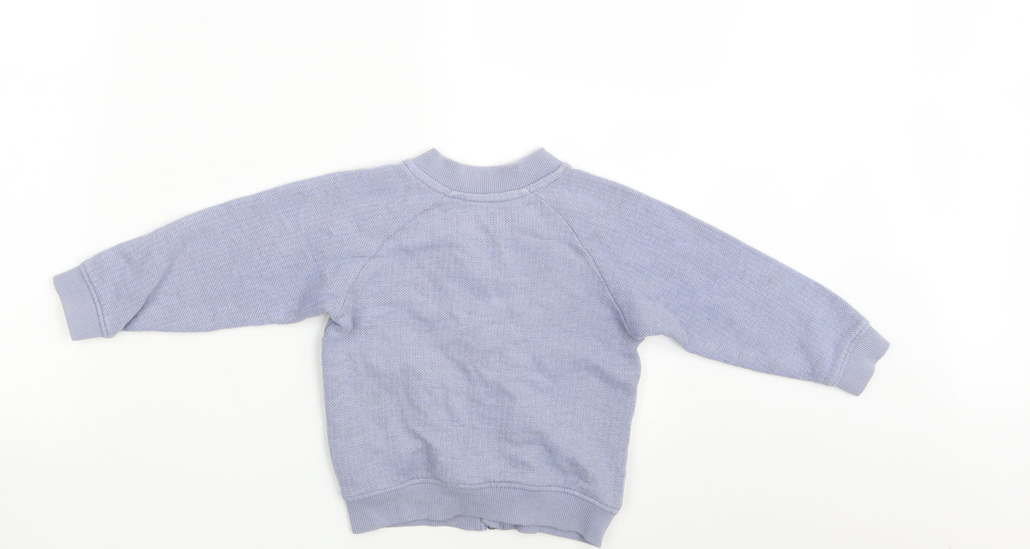 Matalan Boys Blue   Full Zip Jumper Size 18-24 Months