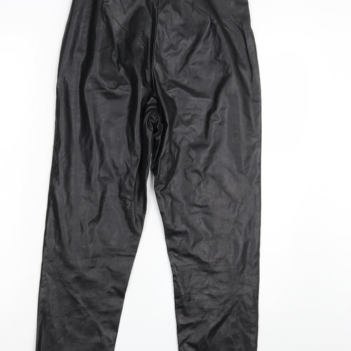 PRETTYLITTLETHING Womens Black   Trousers  Size 8 L27 in